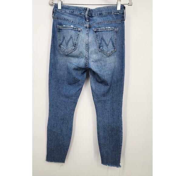 Mother The Looker Ankle Step Fray Jeans Exposed Secret Sister Size 25 - Picture 4 of 9